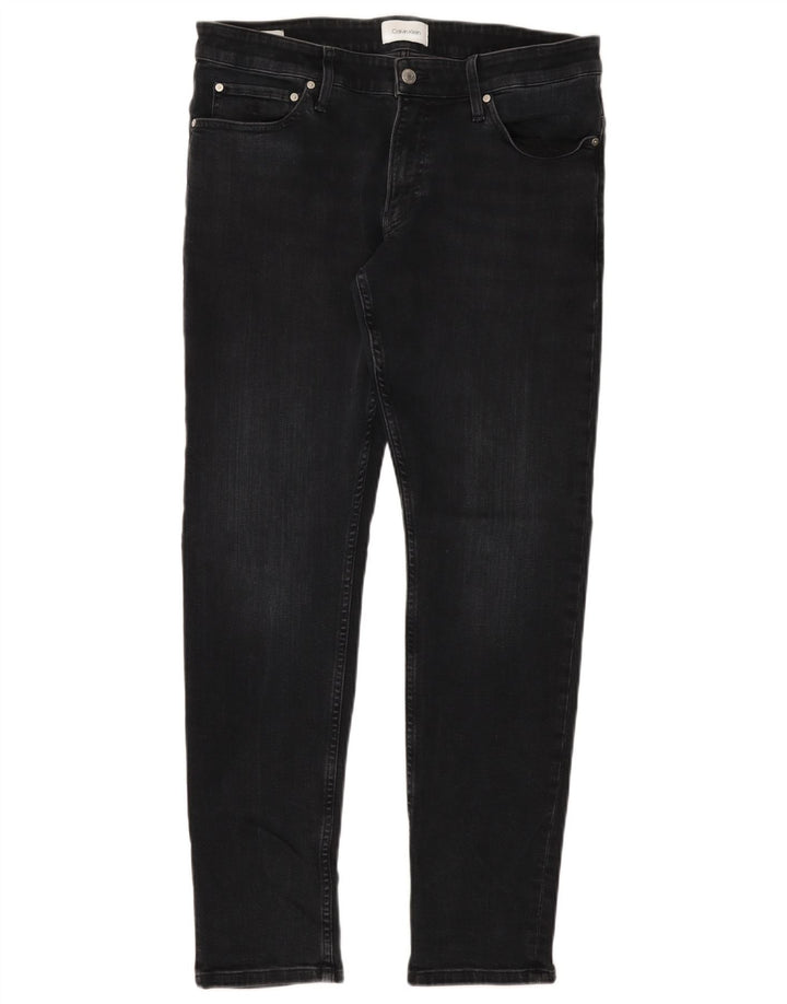 Calvin Klein Ανδρικό Slim Jeans W33 L32 Μαύρο βαμβακερό