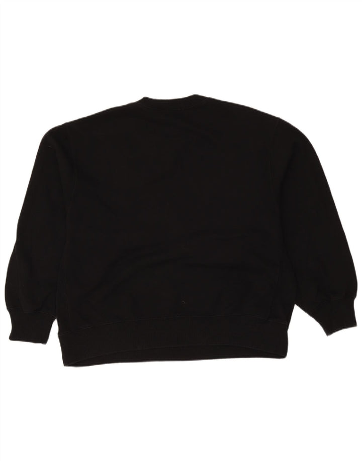 Zara Γυναικεία φούτερ μεγάλου μεγέθους Jumper UK 16 Large μαύρο βαμβακερό
