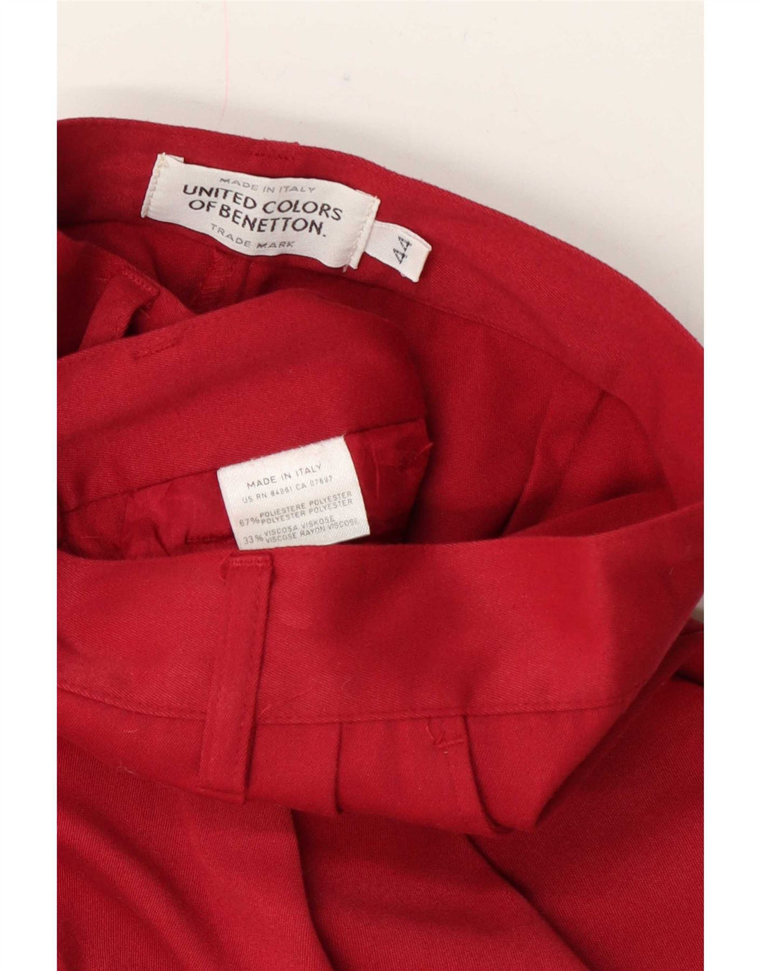 Benetton Γυναικείο σορτς Chino IT 44 Medium W28 Red Polyester