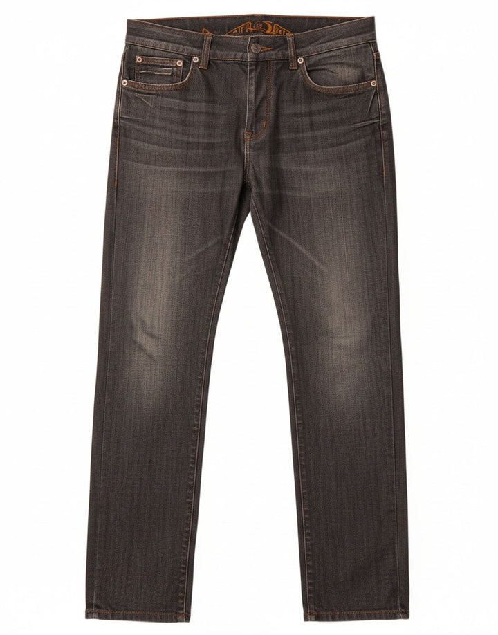RICHMOND Mens Denim Straight Jeans W30 L34 Grey