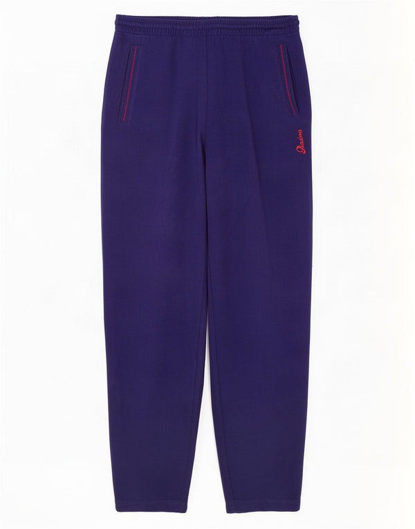 Diadora Womens Velour Tracksuit Trousers UK 10 Small Purple Polyester