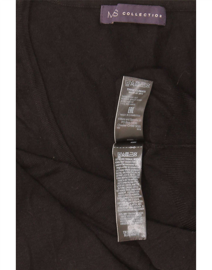 Marks & Spencer Γυναικείο πουλόβερ με λαιμόκοψη με V λαιμόκοψη UK 14 μεσαία μαύρη βισκόζη