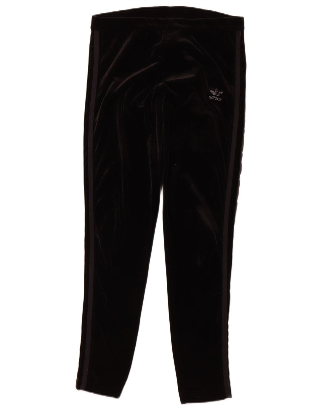 Γυναικείο βελούδινο κολάν ADIDAS UK 12 μεσαίο μαύρο πολυεστέρας