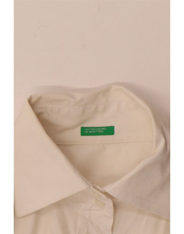 Γυναικείο πουκάμισο Benetton UK 12 Medium White