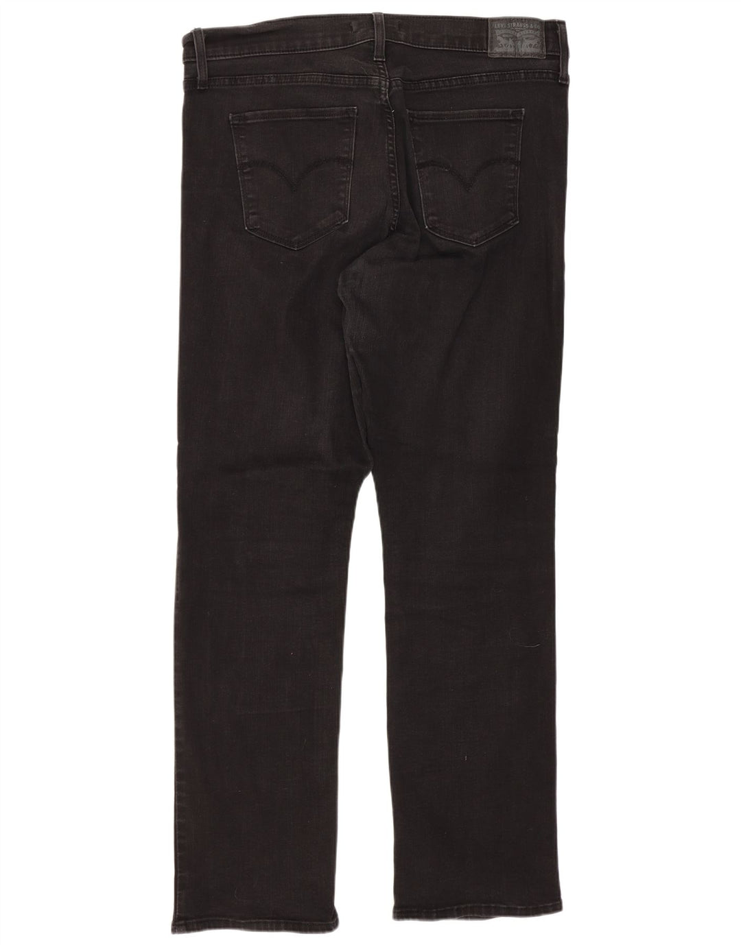 Levi's Womens 314 Shaping Straight Jeans W32 L30 Μαύρο βαμβακερό