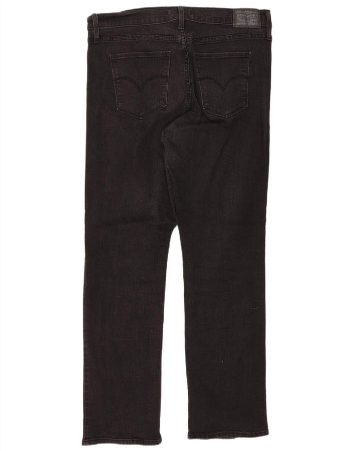 Levi's Womens 314 Shaping Straight Jeans W32 L30 Μαύρο βαμβακερό