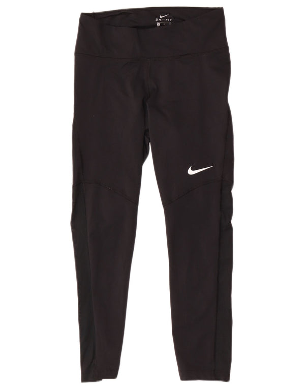 Γυναικεία κολάν Nike Dri Fit Crop UK 8 Small Black Polyester