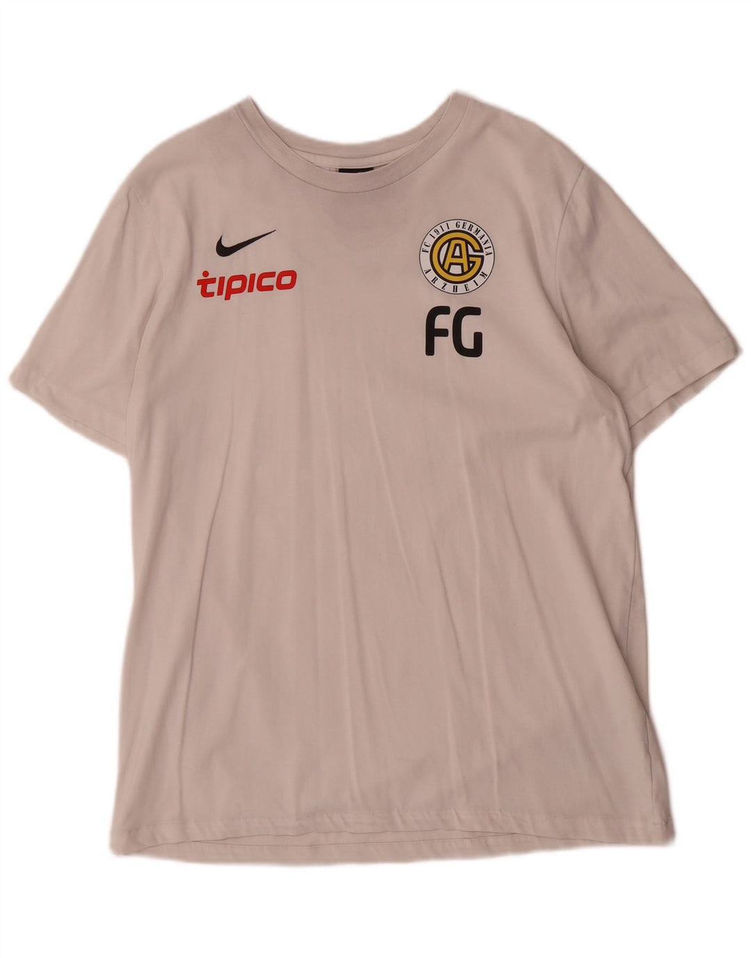 Μπλουζάκι Nike ανδρικό Dri Fit γραφικό μπλουζάκι μεγάλο λευκό βαμβακερό
