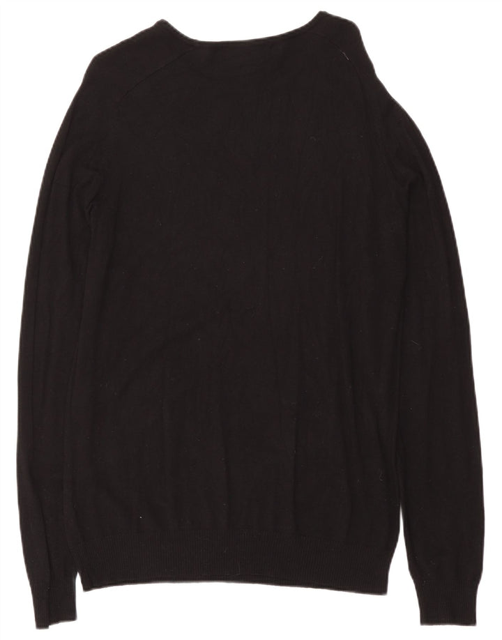 Ανδρικό πουλόβερ Zara Boat Neck Jumper Μεγάλο Μαύρο