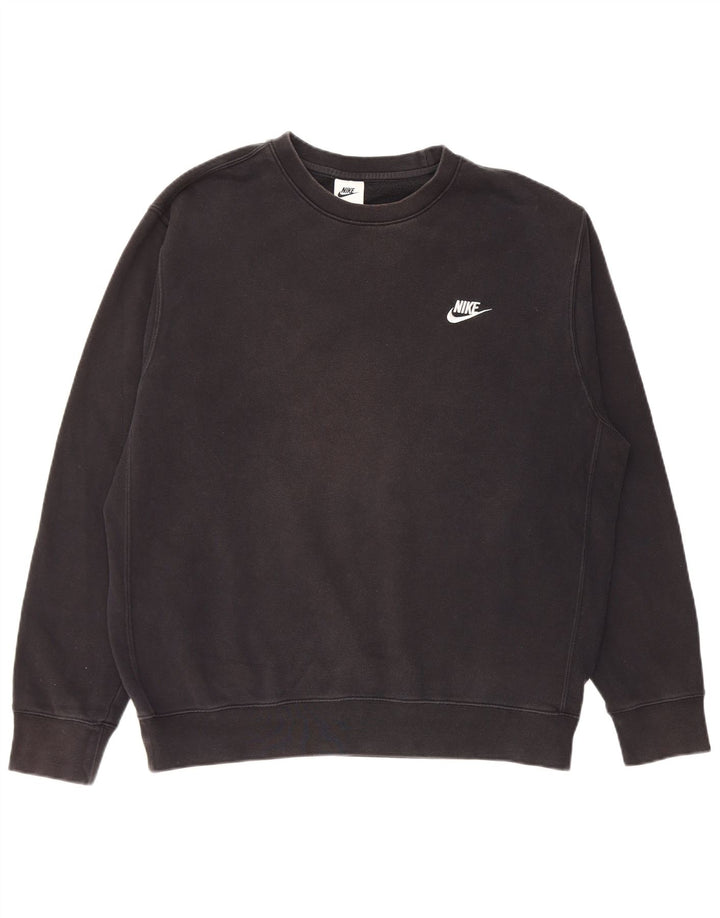 Ανδρικό φούτερ Nike Jumper μεγάλο μαύρο βαμβακερό