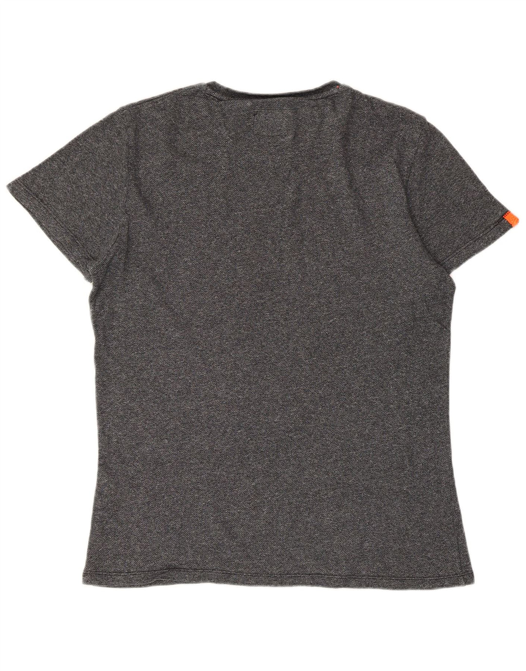 SUPERDRY Mens T-Shirt Top Large Grey Cotton