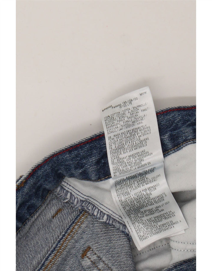 Ανδρικό τζιν Wrangler ίσιο W40 L30 Μπλε βαμβακερό
