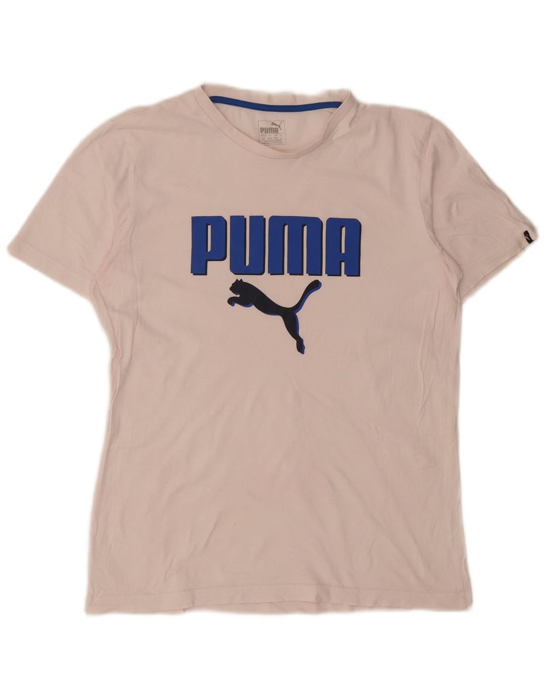 Ανδρικό γραφικό μπλουζάκι Puma Top Medium White