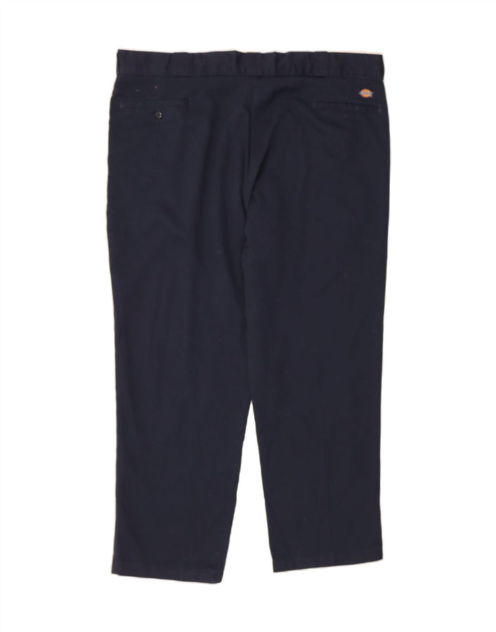 DICKIES Mens Slim Chino Trousers W44 L30 Navy Blue Polyester Vintage Dickies and Second-Hand Dickies from Messina Hembry 
