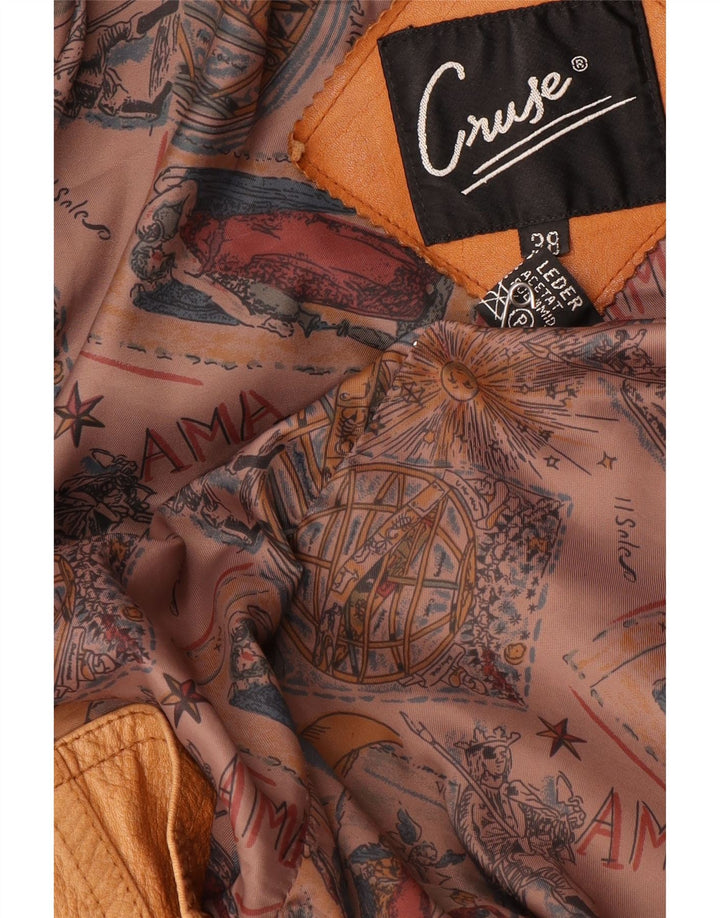 CRUSE Γυναικείο Δερμάτινο Παλτό EU 38 Μεσαίο Καφέ Δέρμα