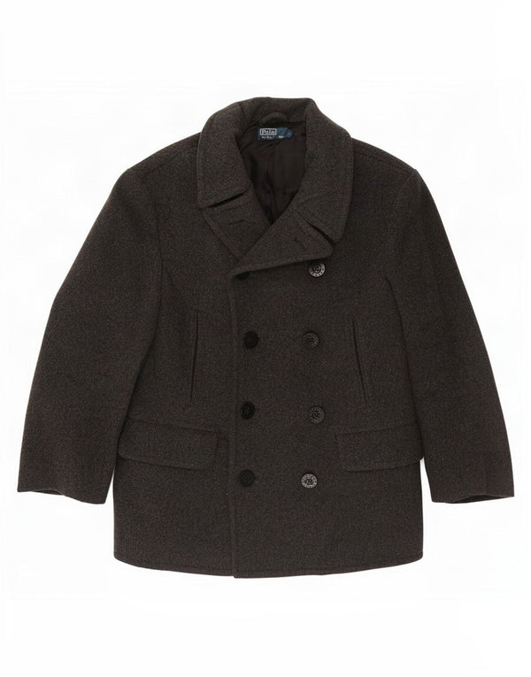 Polo Ralph Lauren Ανδρικό παλτό μπιζελιού UK 40 Large Grey Wool