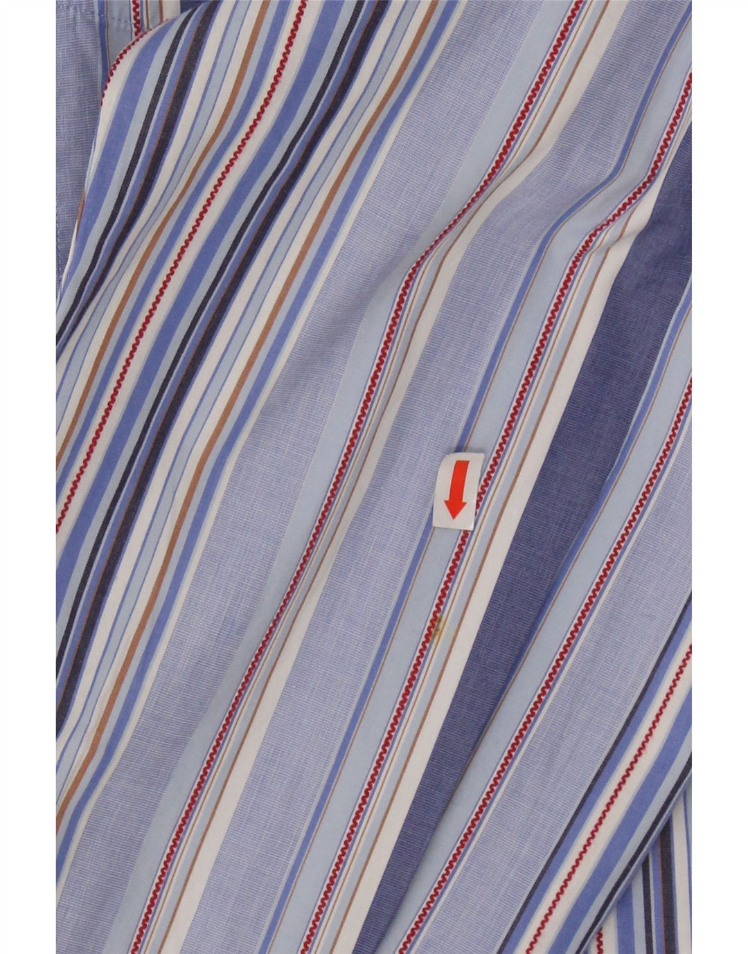 TOMMY HILFIGER Mens Shirt Large Blue Striped Cotton