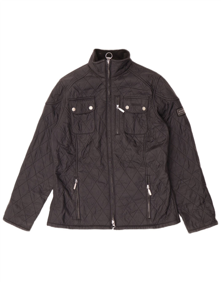 Γυναικείο καπιτονέ μπουφάν Barbour UK 12 Medium Black Polyamide