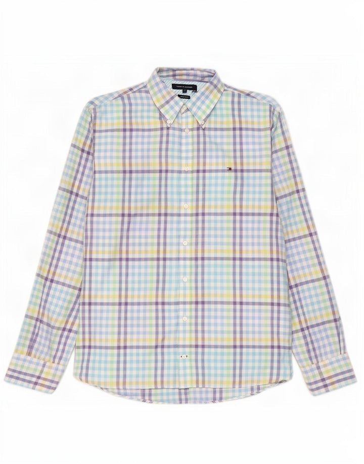 Ανδρικό πουκάμισο Tommy Hilfiger XL Πολύχρωμο λινό Gingham