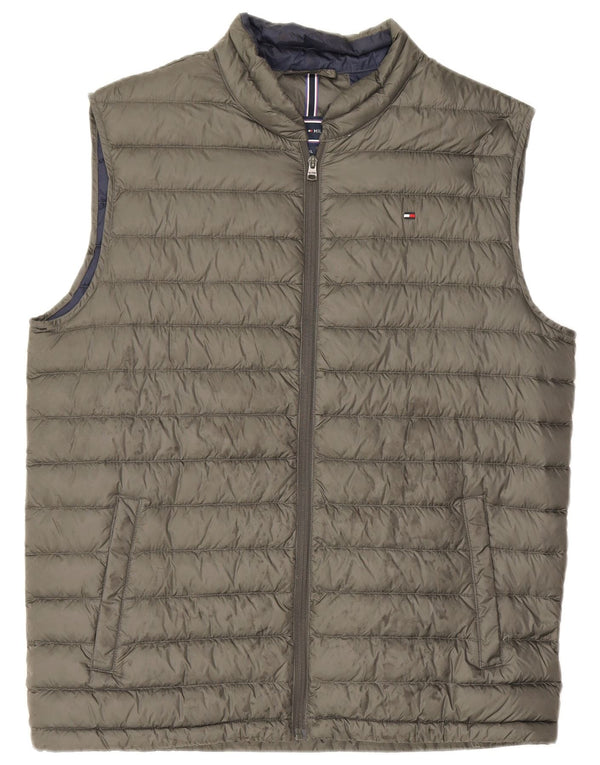 Tommy Hilfiger Mens Padded Gilet UK 42 XL Khaki