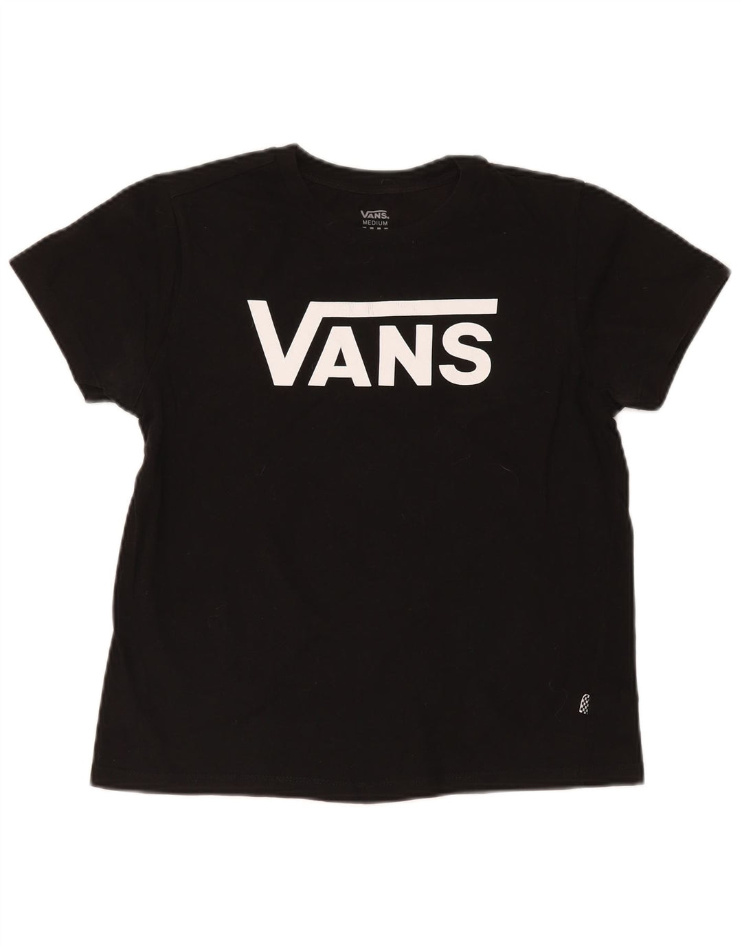 Vans Γυναικείο T-Shirt Top UK 14 Medium Black