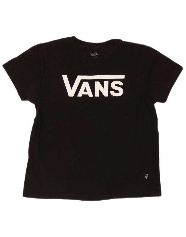 Vans Γυναικείο T-Shirt Top UK 14 Medium Black