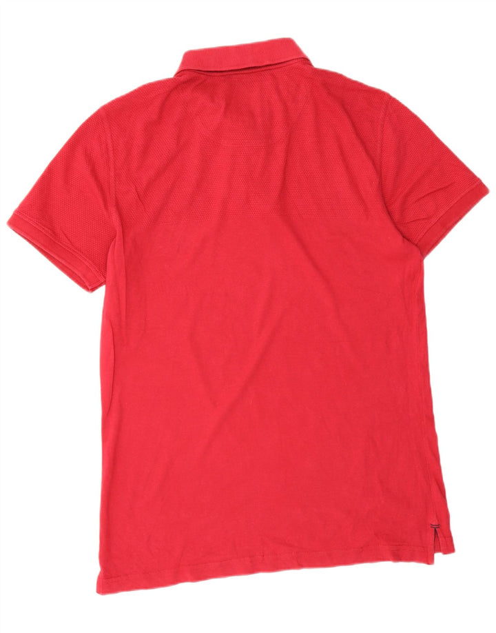 Crew Clothing Mens Polo Shirt Medium Red Cotton