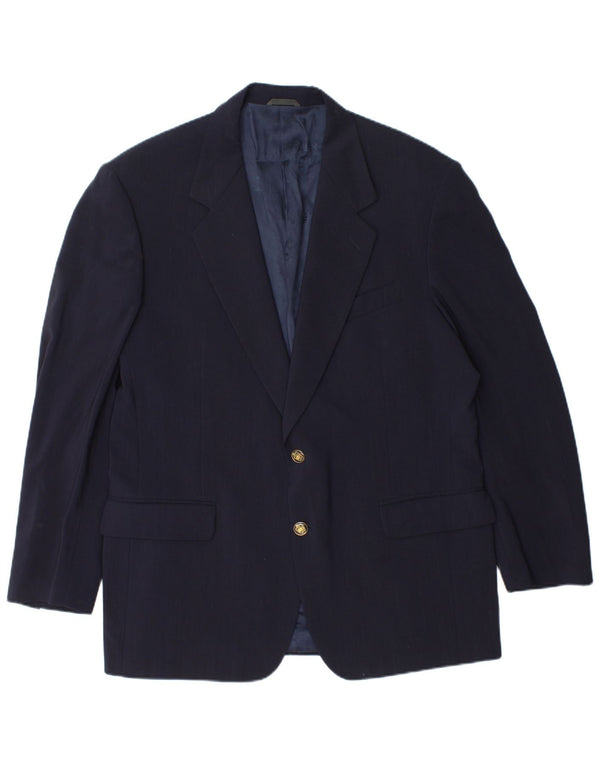 Ferre Ανδρικό σακάκι σακάκι 2 κουμπιών IT 54 2XL Navy Blue Virgin Wool