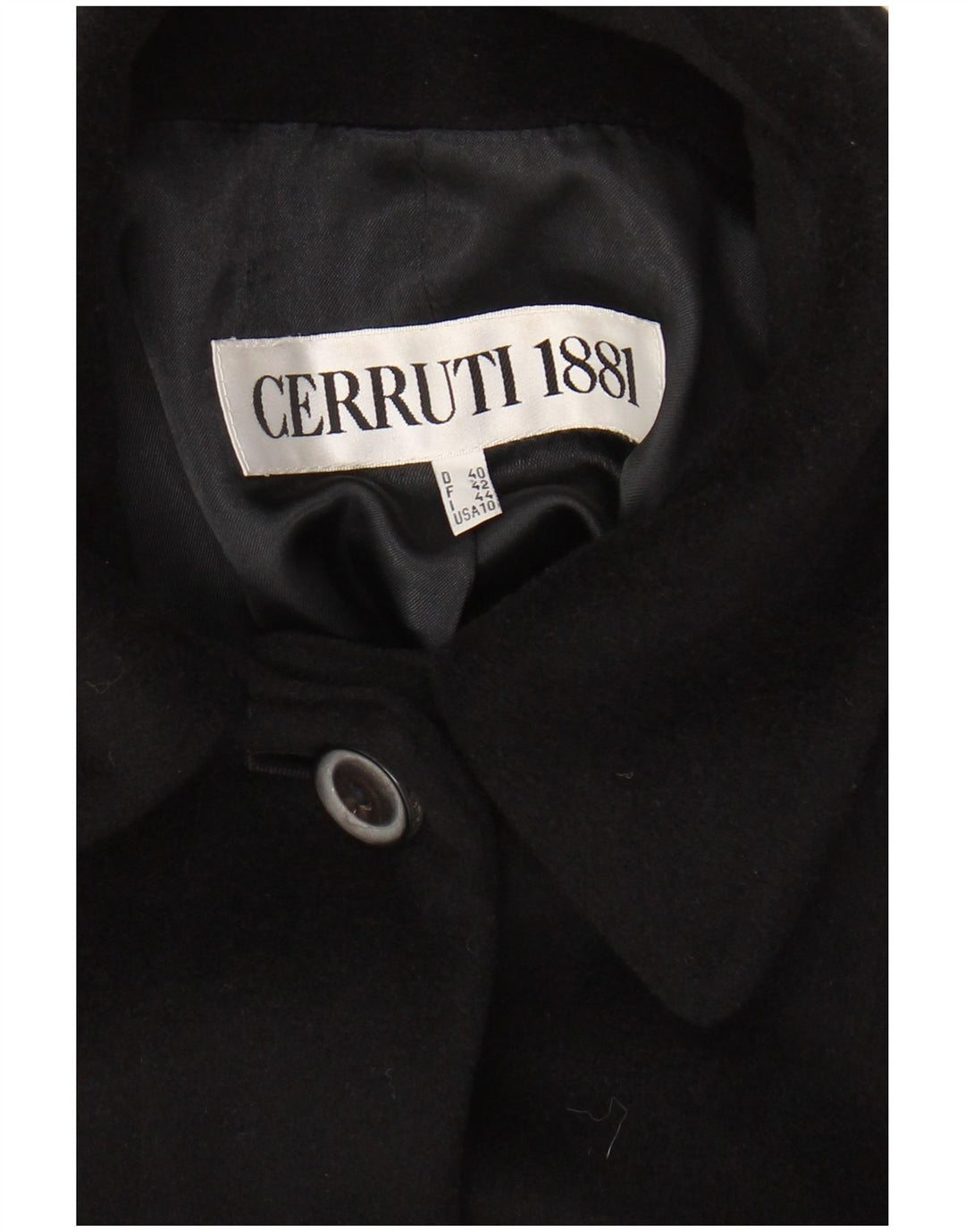 CERRUTI 1881 Γυναικείο Oversized Πανωφόρι IT 44 Medium Black Angora