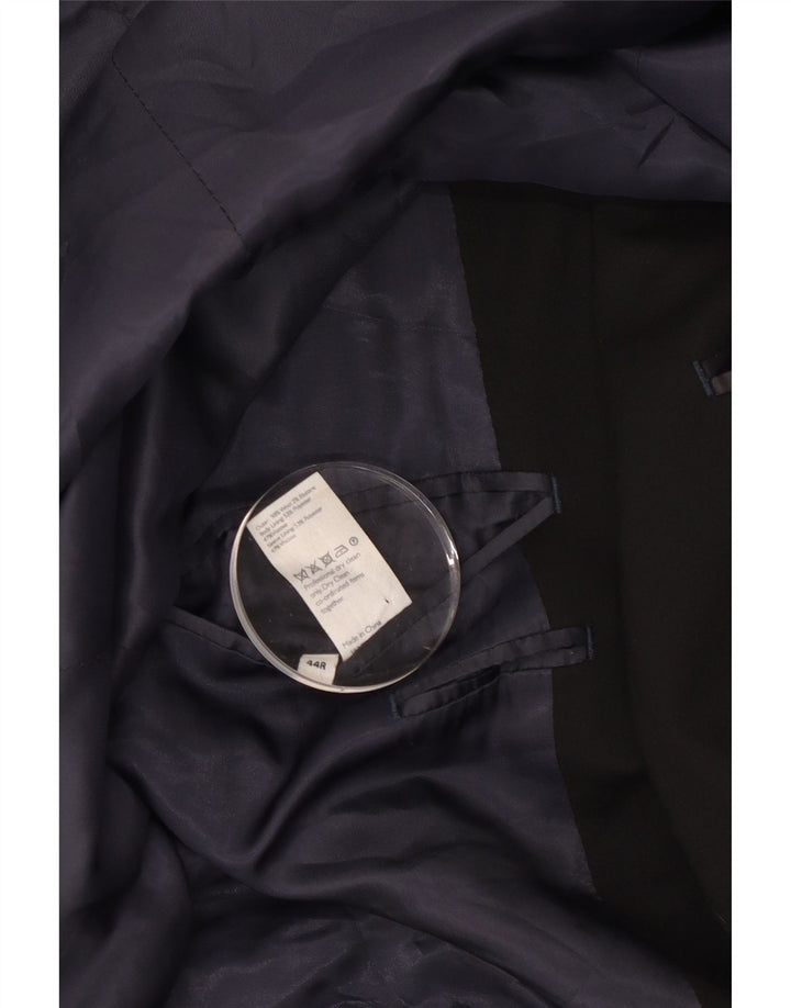 Ανδρικό μπουφάν μπλέιζερ John Lewis Tailored Fit 2 κουμπιών UK 44 2XL μαύρο μαλλί