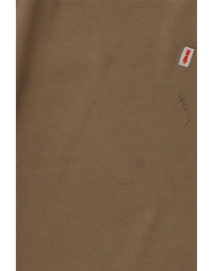 CALVIN KLEIN JEANS Αγόρια μακρυμάνικο μπλουζάκι πόλο 15-16 ετών Μπεζ βαμβακερό