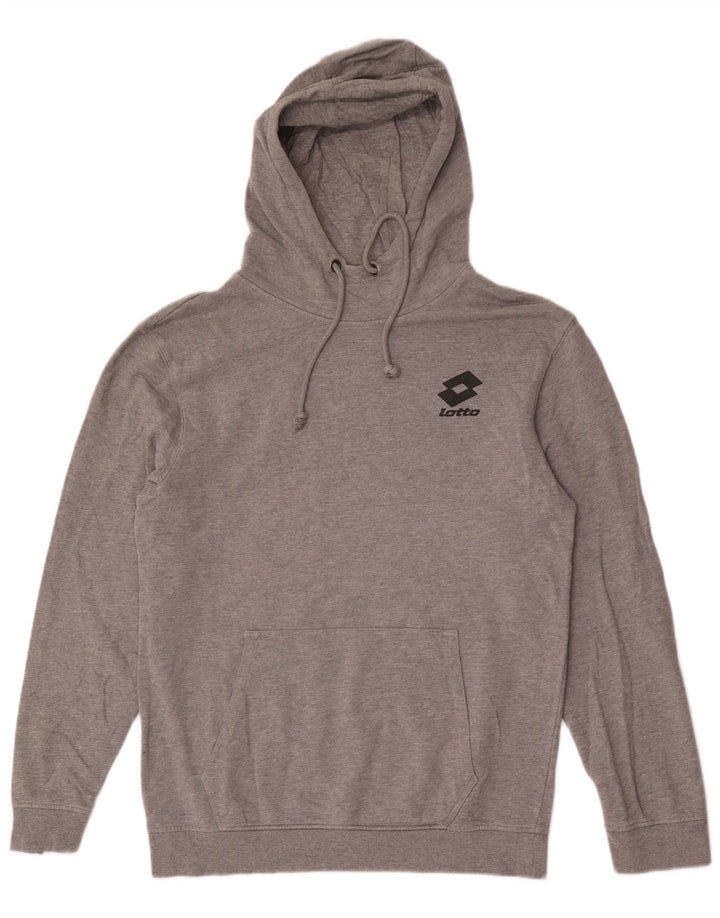 Lotto Mens Hoodie Jumper Medium Grey Flecked