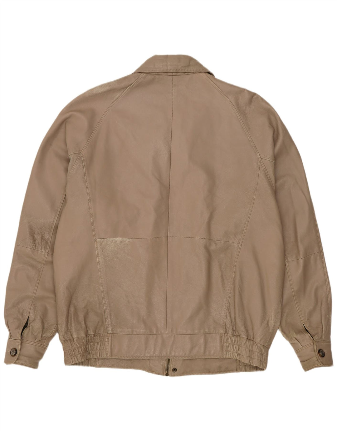 Vintage Ανδρικό Δερμάτινο Μπουφάν UK 42 XL Μπεζ