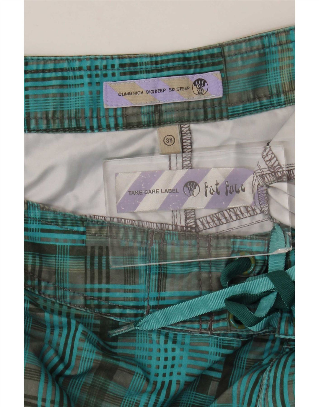 Ανδρικό σορτς κολύμβησης Fat Face XL Blue Check Polyester