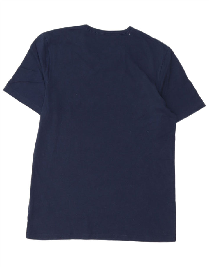 Ανδρικό T-Shirt HUGO BOSS Top Large Navy Blue από βαμβάκι