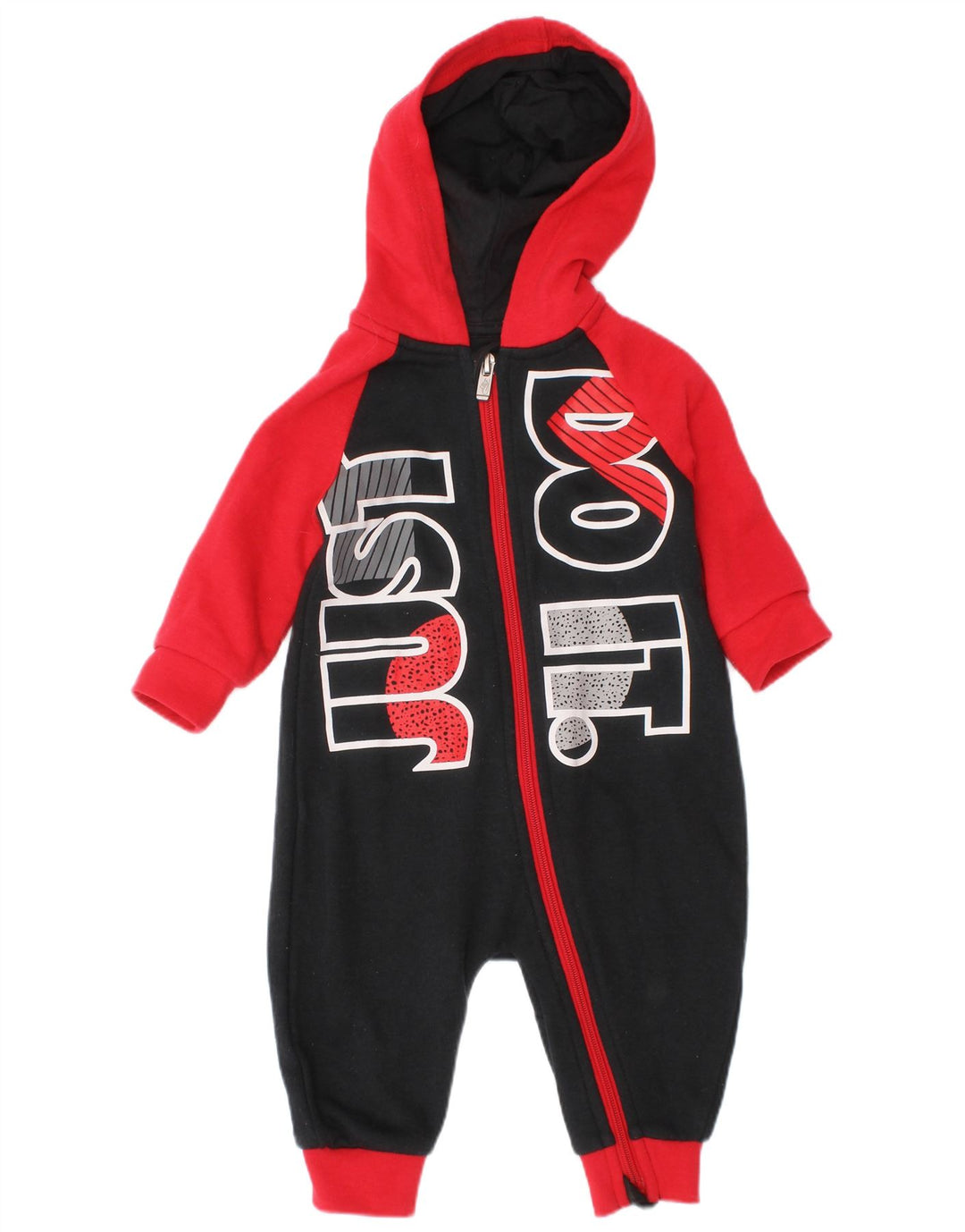 Nike Baby Boys Graphic Jumpsuit 3-6 μηνών Μαύρο Colourblock βαμβακερό