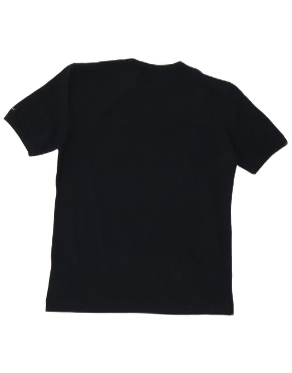 GUESS Γυναικείο T-Shirt Top UK 12 Medium Navy Blue Cotton