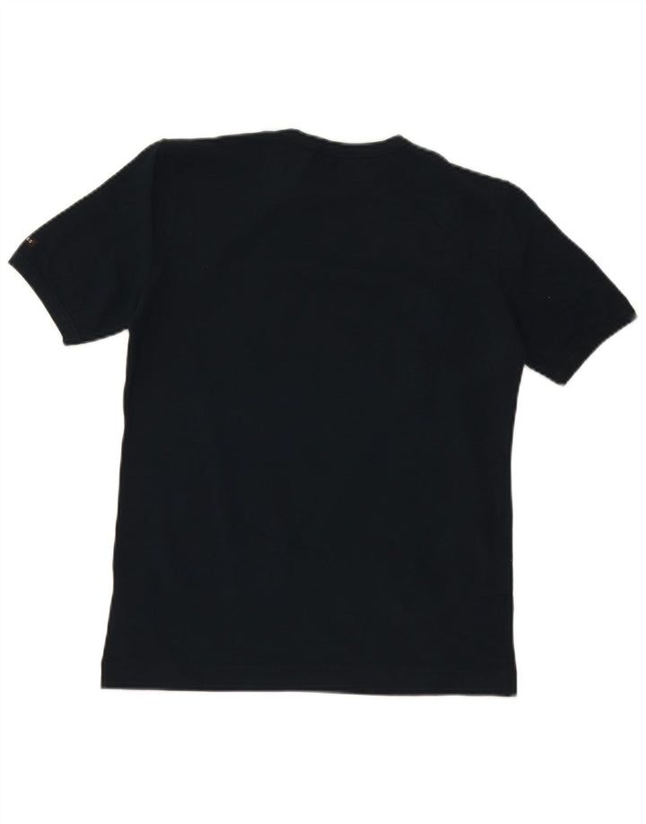 GUESS Γυναικείο T-Shirt Top UK 12 Medium Navy Blue Cotton