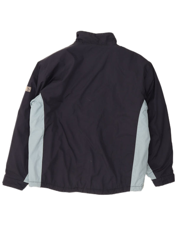 Ανδρικό τζάκετ Puma Windbreaker UK 42 XL Navy Blue Colorblock Πολυεστέρας