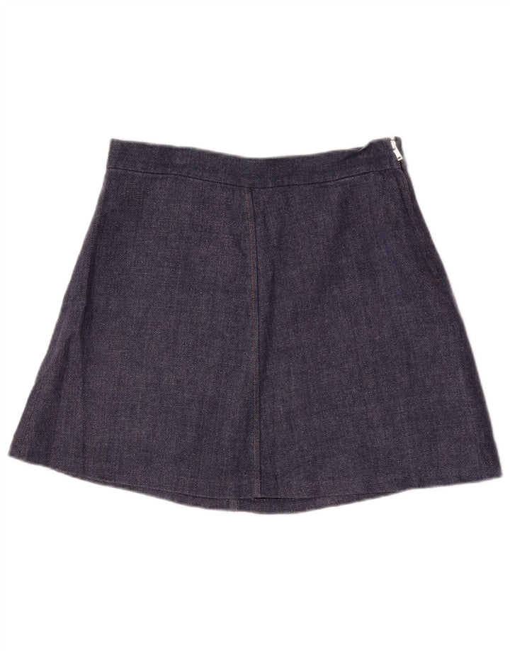 Zara Γυναικεία Μίνι Φούστα Μεσαίο W28 Μπλε