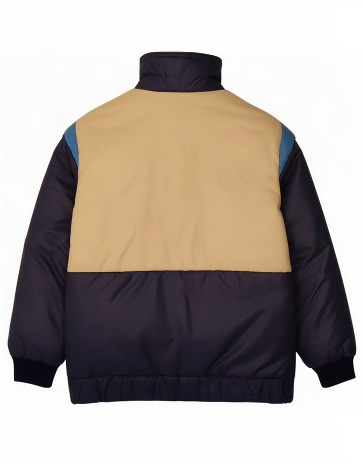 Vintage ανδρικό μπουφάν με επένδυση UK 36 Small Navy Blue Colorblock Πολυαμίδιο