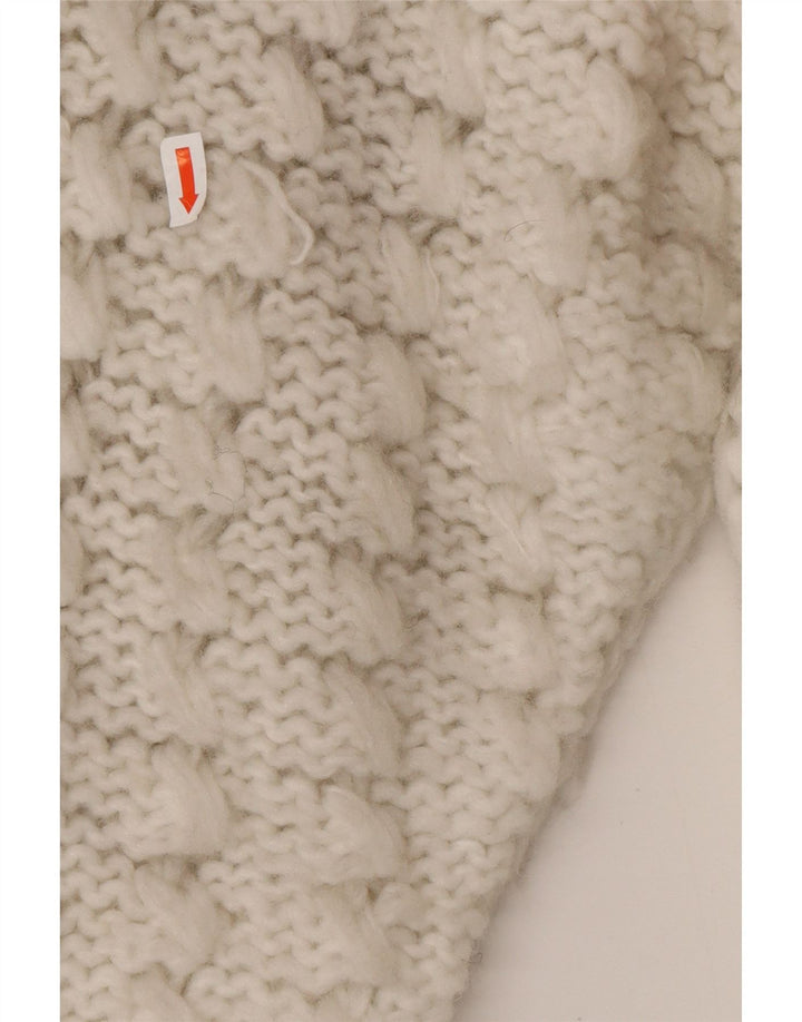 Γυναικείο πουλόβερ με ζακέτα VINTAGE UK 14 Medium White