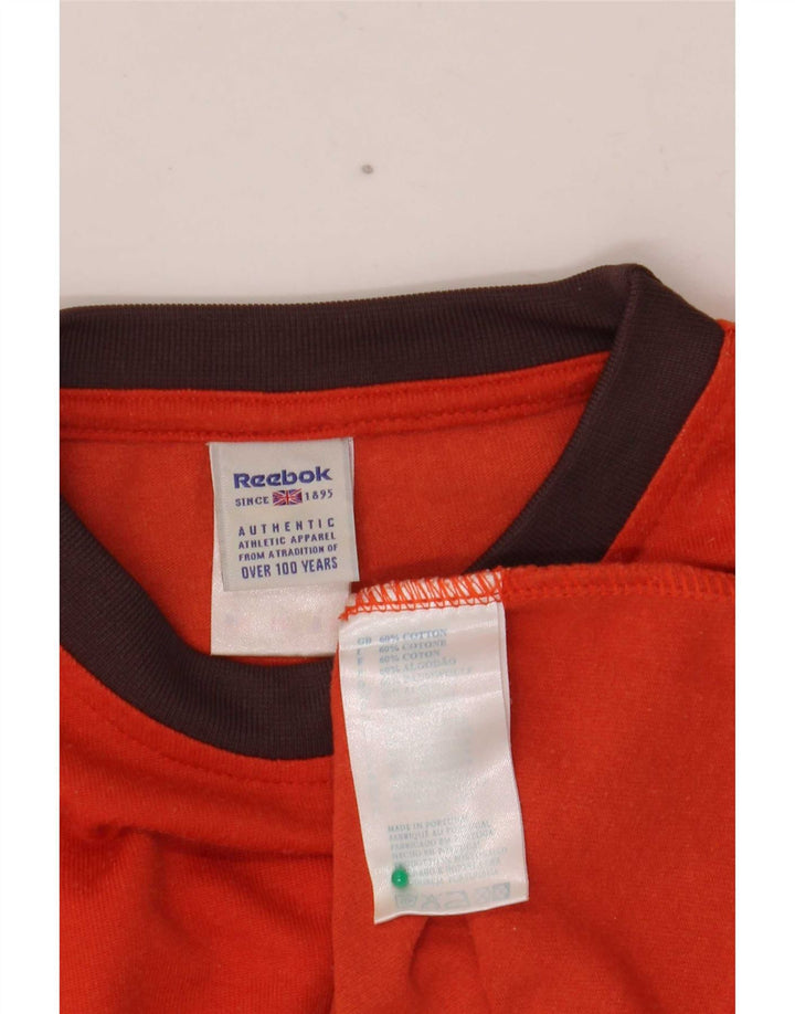 Ανδρικό T-Shirt Reebok Top μεγάλο πορτοκαλί βαμβακερό