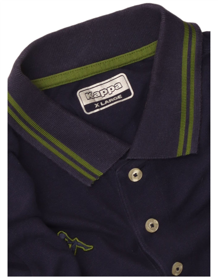 Ανδρικό μπλουζάκι πόλο Kappa XL Navy Blue