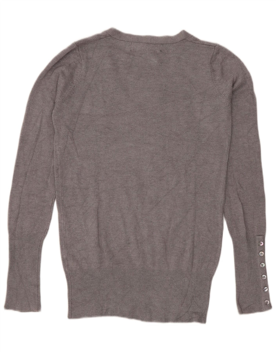Zara Γυναικείο πουλόβερ με V λαιμόκοψη UK 10 Small Grey