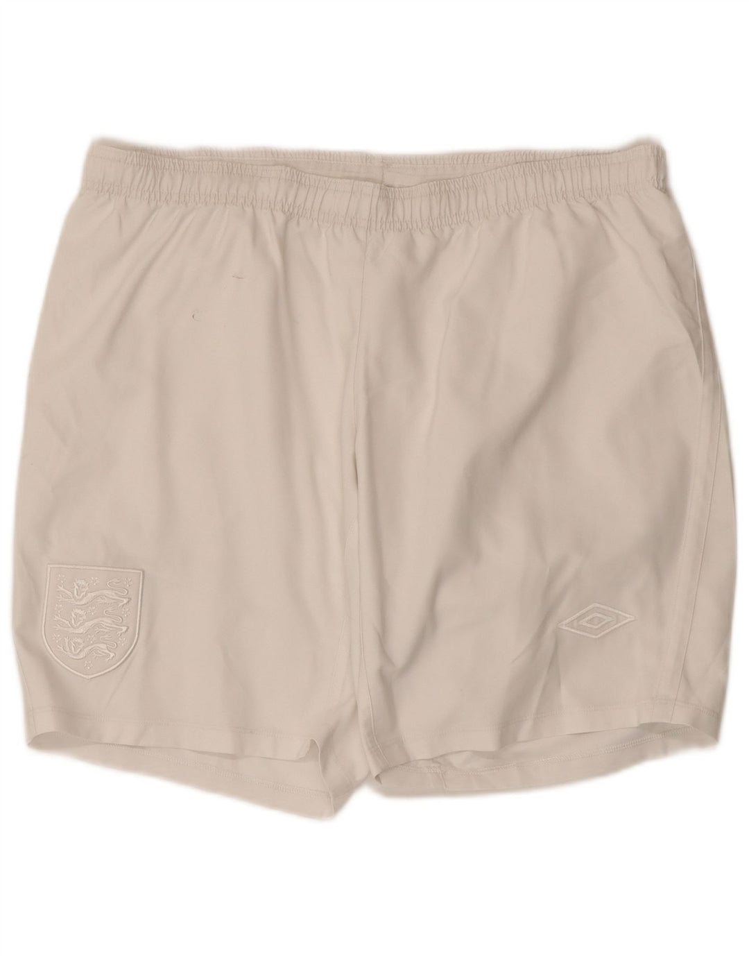 Ανδρικό αθλητικό σορτς UMBRO Αγγλίας μεγάλο λευκό πολυεστέρα