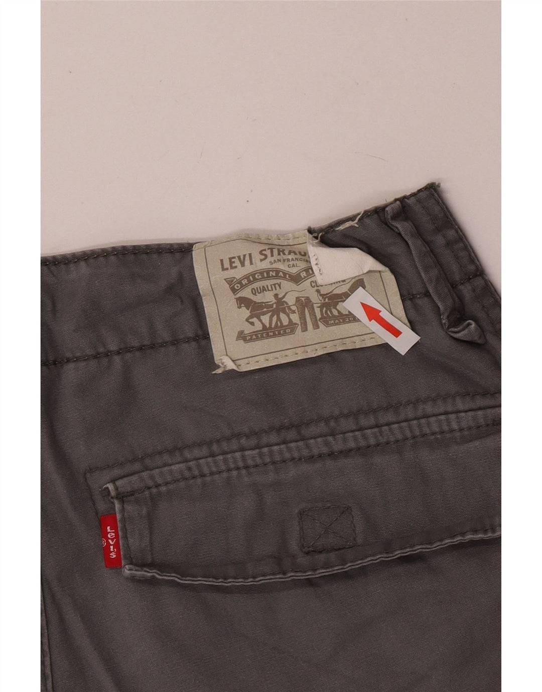 Σορτς Levi's Boys Cargo 13-14 ετών W27 Γκρι βαμβακερό