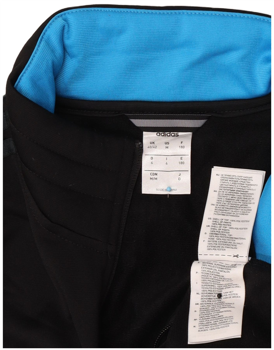 Ανδρική φόρμα Adidas Top Jacket UK 40/42 Μεσαίο Μαύρο Πολυεστέρα