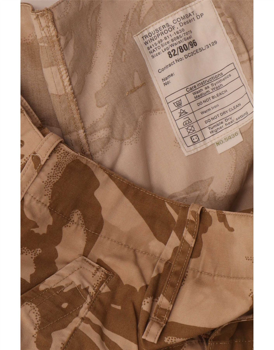 Vintage Ανδρικό ίσιο παντελόνι Cargo W32 L31 Καφέ