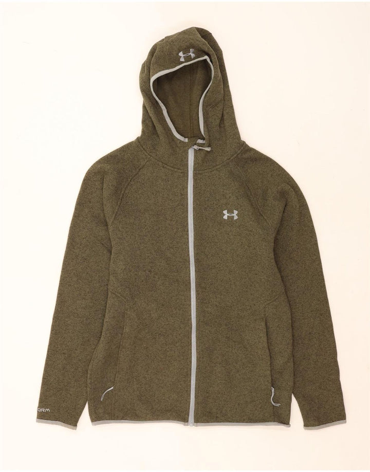 Under Armour Ανδρικό πουλόβερ με φερμουάρ με κουκούλα με μεγάλο πράσινο φλιτζάνι